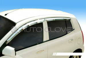 Kia Picanto 2005-2009 - Дефлекторы окон хромированные  к-т 4 шт. фото, цена