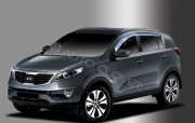 Kia Sportage 2010-2011 - Дефлекторы окон хромированные  к-т 4 шт. фото, цена