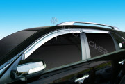 Kia Sorento 2009-2011 - Дефлекторы окон хромированные  к-т 4 шт. фото, цена