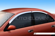 Nissan Almera Classic 2002-2010 - (SM3) - Дефлекторы окон хромированные  к-т 4 шт.  фото, цена
