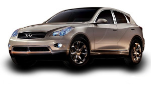 Infiniti EX 2007-2013 - (EX35/EX45) - Хромированные накладки на стойки к-т 6 шт. фото, цена