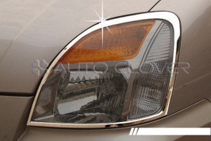 Hyundai Starex 2004-2007 - Хромированные накладки на фары. фото, цена