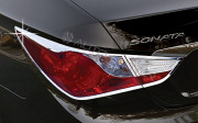 Hyundai Sonata 2010-2011 - Хромированные накладки на задние фонари  к-т 4 шт. фото, цена