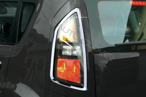 Kia Soul 2008-2010 - Хромированные накладки на задние фонари. фото, цена