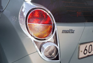 Daewoo Matiz 2009-2011 - (Maitz Creative / M300) - Хромированные накладки на задние фонари. фото, цена