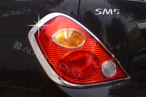 Nissan Teana 2005-2008 - (Renault Samsung  NSM5) - Хромированные накладки на задние фонари. фото, цена