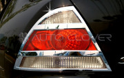 Nissan Almera Classic 2006-2008 - (Renault Samsung  SM3) - Хромированные накладки на задние фонари. фото, цена