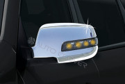 Kia Sorento 2009-2012 - Хромированные накладки на зеркала с повторителями поворотов. фото, цена