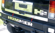 Hummer H2 2003-2007 - Хромированная накладка на кромку багажника. фото, цена