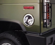 Hummer H2 2003-2005 - Хромированные накладки на лючок бензобака. фото, цена