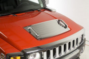 Hummer H3 2005-2010 - Хромированная накладка на воздухозаборник капота. фото, цена