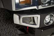 Hummer H3 2005-2010 - (H3 2005-2009/ H3T 2009-2010) - Хромированные накладки на передний бампер. фото, цена