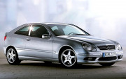Mercedes-Benz C 2003-2007 - (2DR) - Хромированные накладки на стойки к-т 2 шт. фото, цена