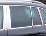 Volkswagen Tiguan 2008-2010 - Хромированные накладки на стойки  (к-т 4 / 6 / 8 / 10 шт.) фото, цена
