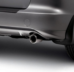 Honda Jazz/Fit 2009-2010 - Хром насадка на выхлопную трубу – Stainless Exhaust Finisher. фото, цена