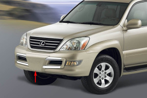 Lexus GX 2003-2009 - Накладка на передний бампер. (Lexus) фото, цена