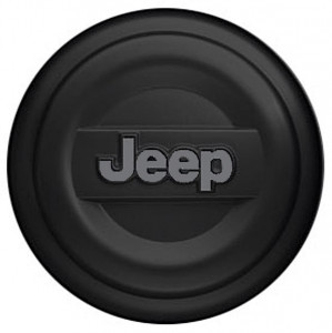 Jeep Wrangler 2007-2010 - (2DR/4DR) - Чехол на запаску. (Пластик, цвет: чёрный). P235/70R16 - P235/65R17 фото, цена