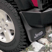 Jeep Wrangler 2007-2012 - (2DR/4DR) - Брызговики задние к-т 2 шт. (Цвет: чёрный). фото, цена