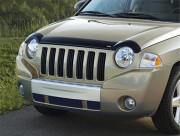 Jeep Compass 2007-2010 - Дефлектор капота. Тёмный. фото, цена