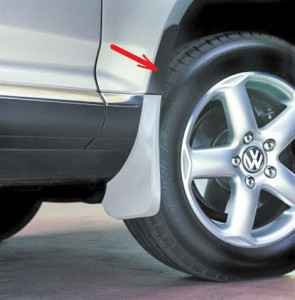 Volkswagen Touareg 2003-2010 - Удлинитель брызговиков задних к-т 2 шт. (Volkswagen) фото, цена